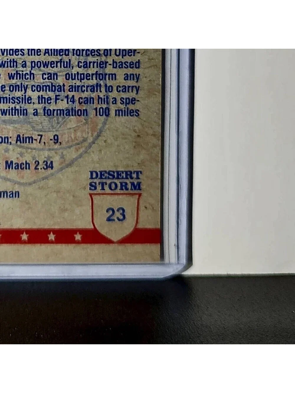 Phoenix Missiles on F-14 1991 Topps Desert Storm #23 Card - Picture 10 of 10